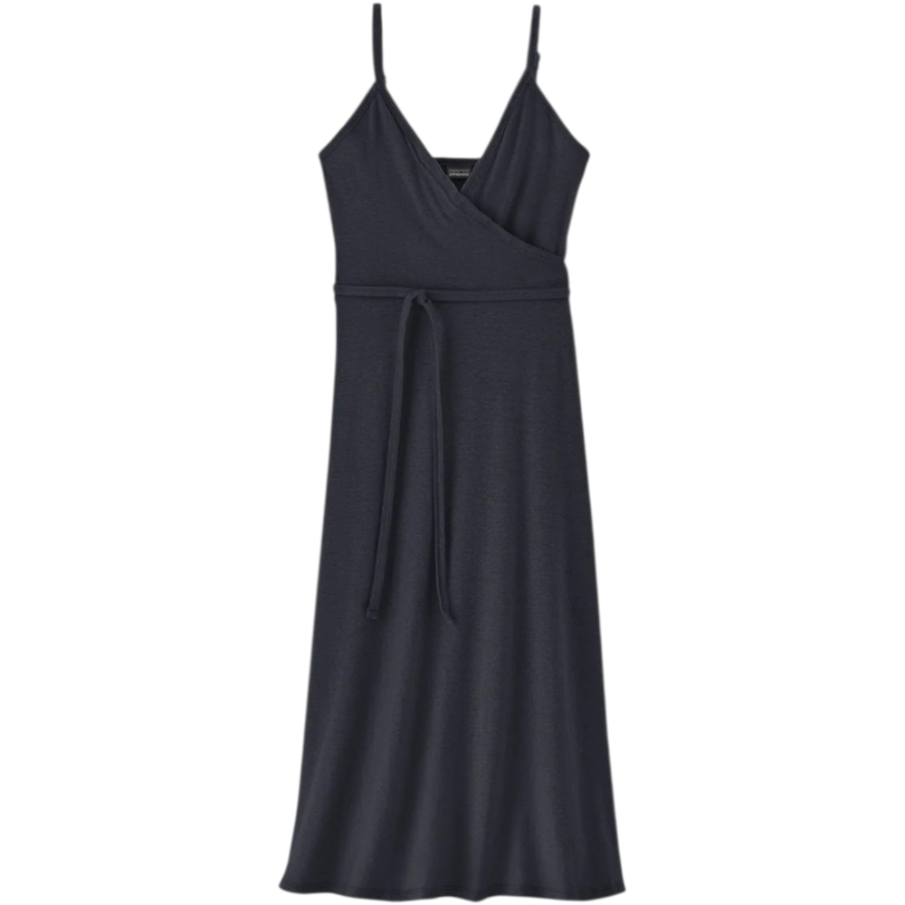 Patagonia Wear With All Wrap Dress M Pitch Blue Hemp Organic Cotton NWT 75220
